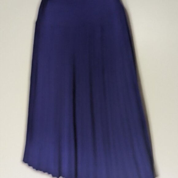 Mixage Knitted Pleated Midi Skirt Purple VINTAGE Size Medium - Picture 2 of 5